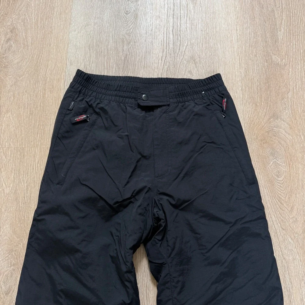 VTG Obermeyer Snowboard Pants Mens Small Short Black Insulated Ski Trousers